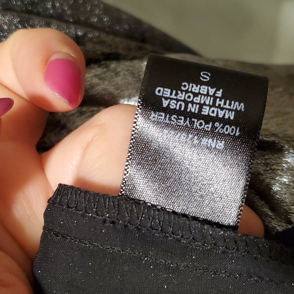 NWoT Sirena silver pleated skirt - Picture 5 of 5